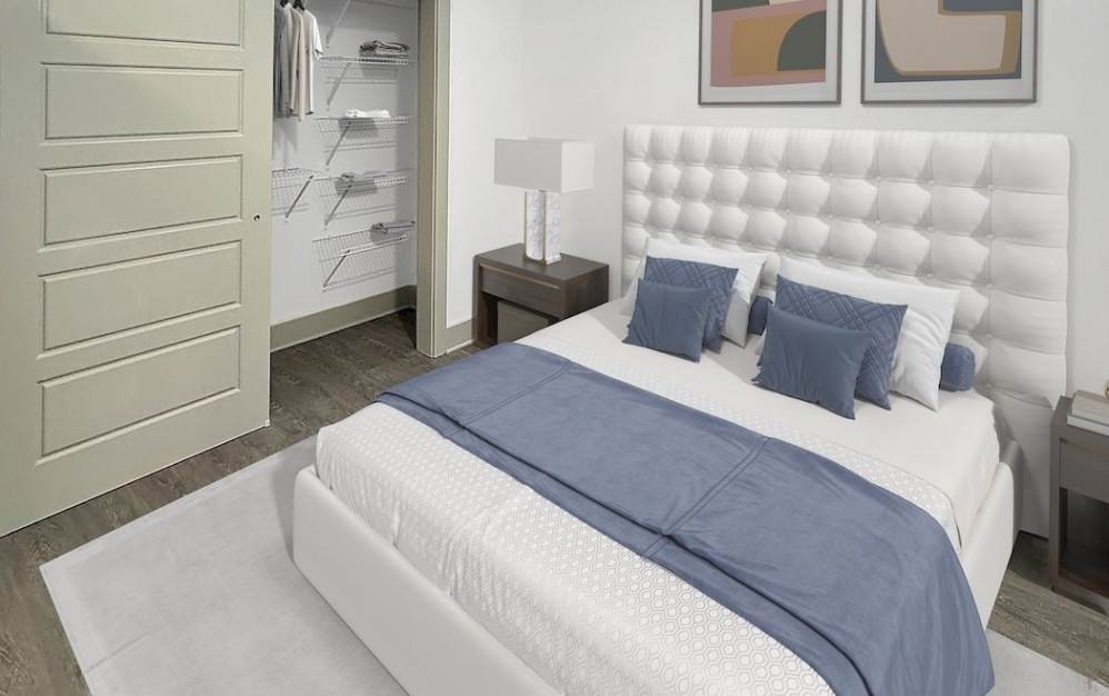 A1 - Studio floorplan layout with 1 bathroom and 558 - 615 square feet (Bedroom
)