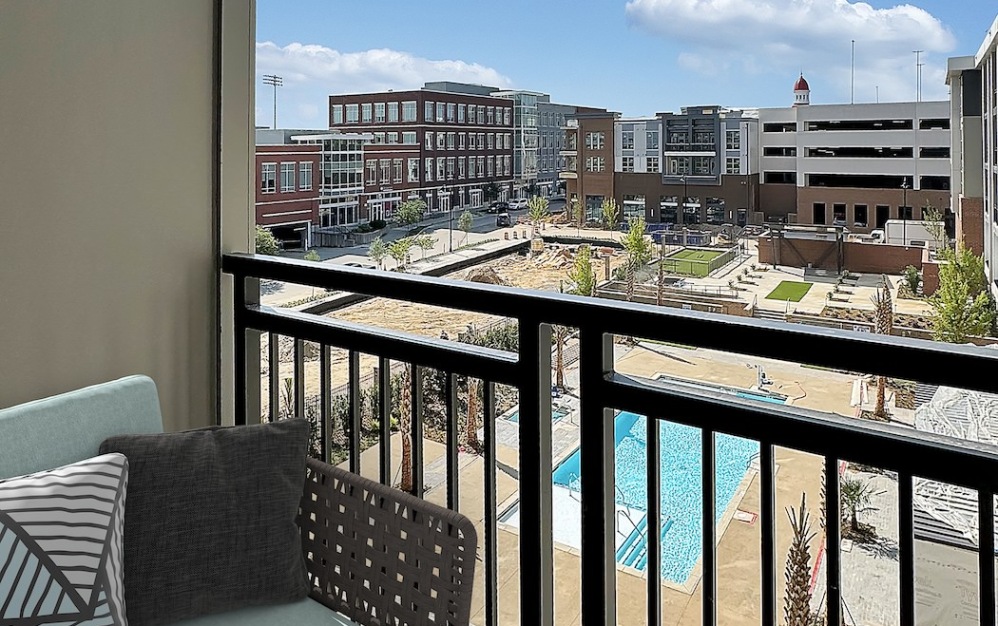 A1 - Studio floorplan layout with 1 bathroom and 558 - 615 square feet (Balcony)