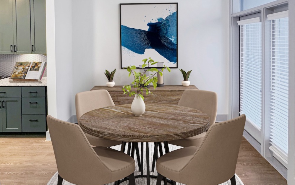 A7 - 1 bedroom floorplan layout with 1 bathroom and 743 square feet (Dining Room
)